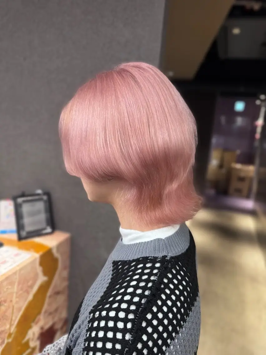 ショート カラー メンズ ヘアカラー トリートメント 紬/enne/ブリー チ/ハイトーンのヘアスタイル