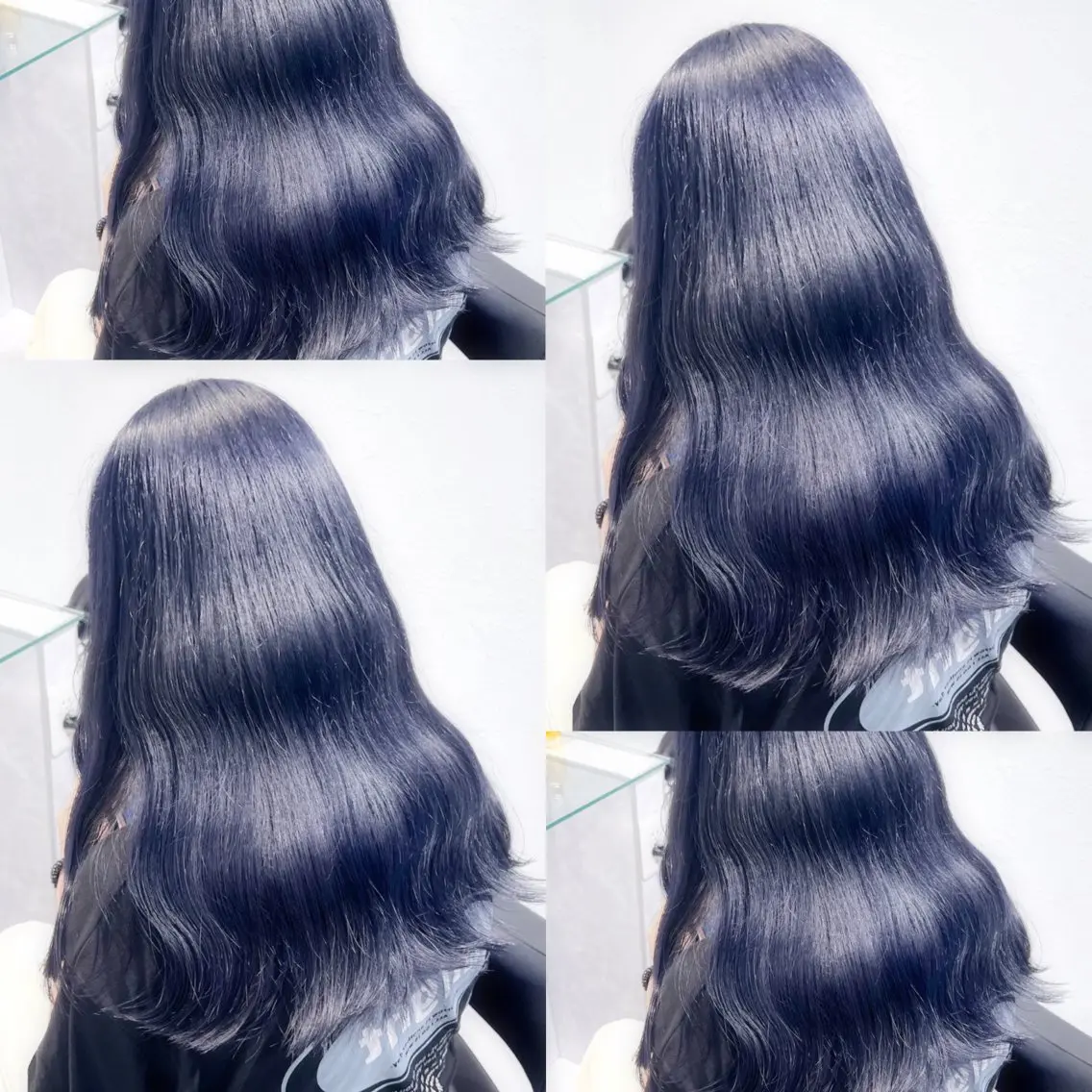ロング カラー ヘアアレンジ メンズ メンズブリーチ メンズハイトーン メンズ韓国風 ベージュカラー 黒髪 ヘアカラー トリートメント 🦋重くない暗髪🦋 Hana🦋のヘアスタイル