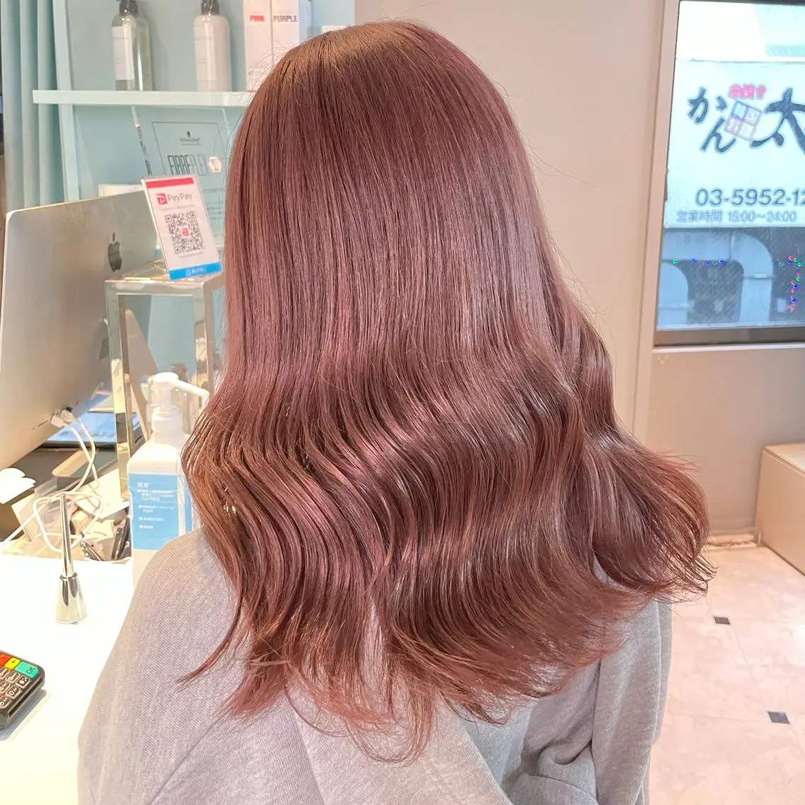 ミディアム カラー ヘアアレンジ ヘアカラー トリートメント ヘッドスパ ヘアセット 🎨透明感モテカラー DAIKI🎨のヘアスタイル