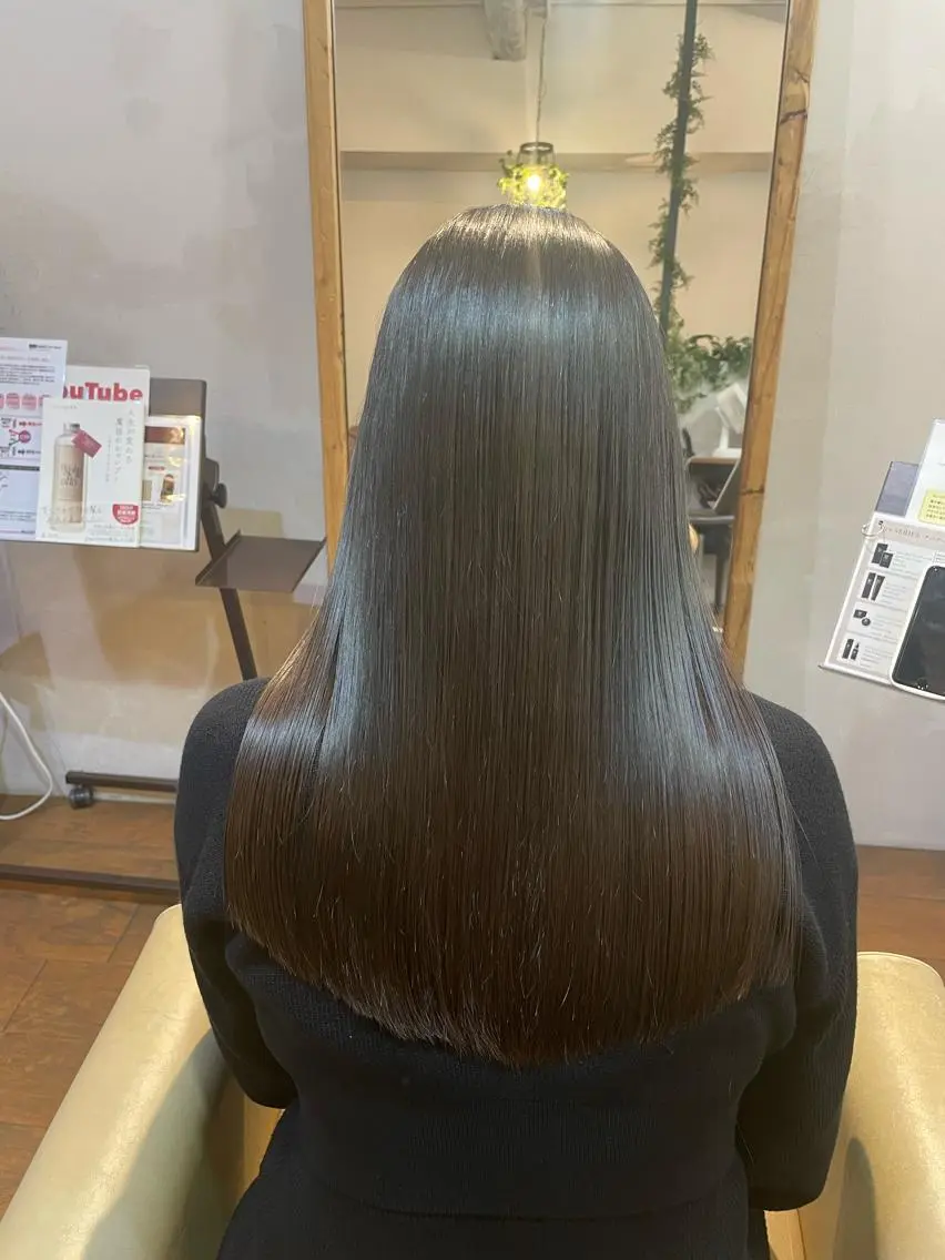 【2回目までご利用可⭕️】💜地毛風ストレート💜(フル縮毛矯正)+カット+✨oggi ottoトリートメント✨の写真