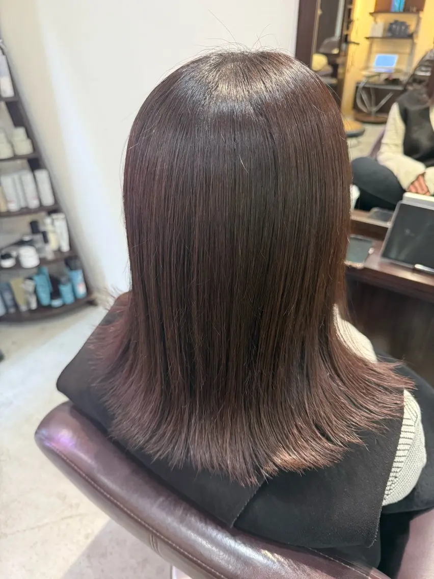 【新規限定】ワンカラー➕Aujua 1 step トリートメント➕アロマヘッドスパ🫧の写真