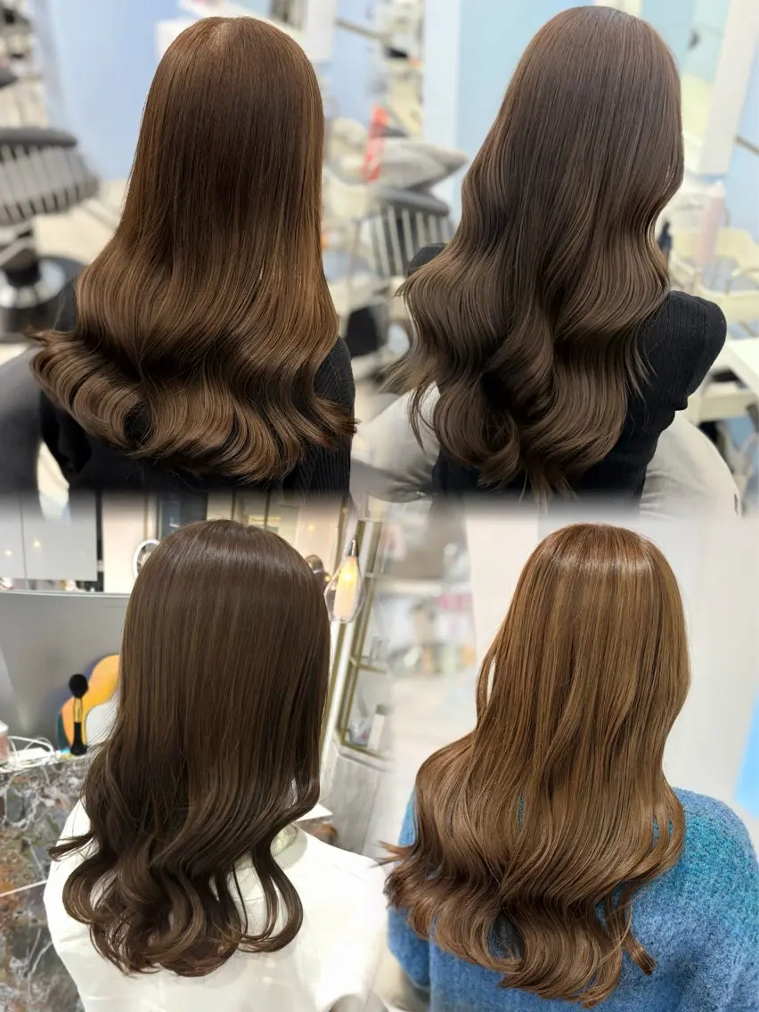 ロング カラー ブリーチ 透明感カラー ブリーチなしカラー カット ヘアカラー 🩶あゆ/梅田/ハイ トーン/ブリーチ🪄のヘアスタイル