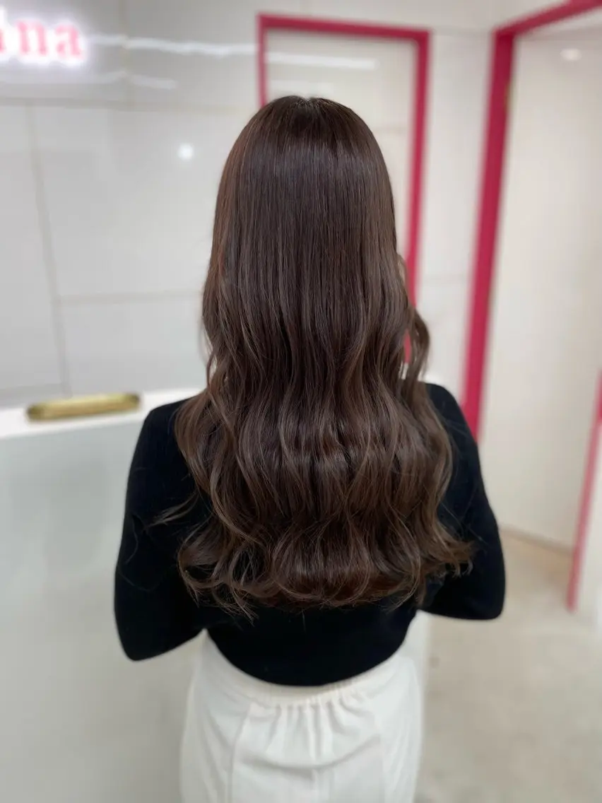 ロング カラー カット ヘアカラー トリートメント 冨木 雄斗のヘアスタイル