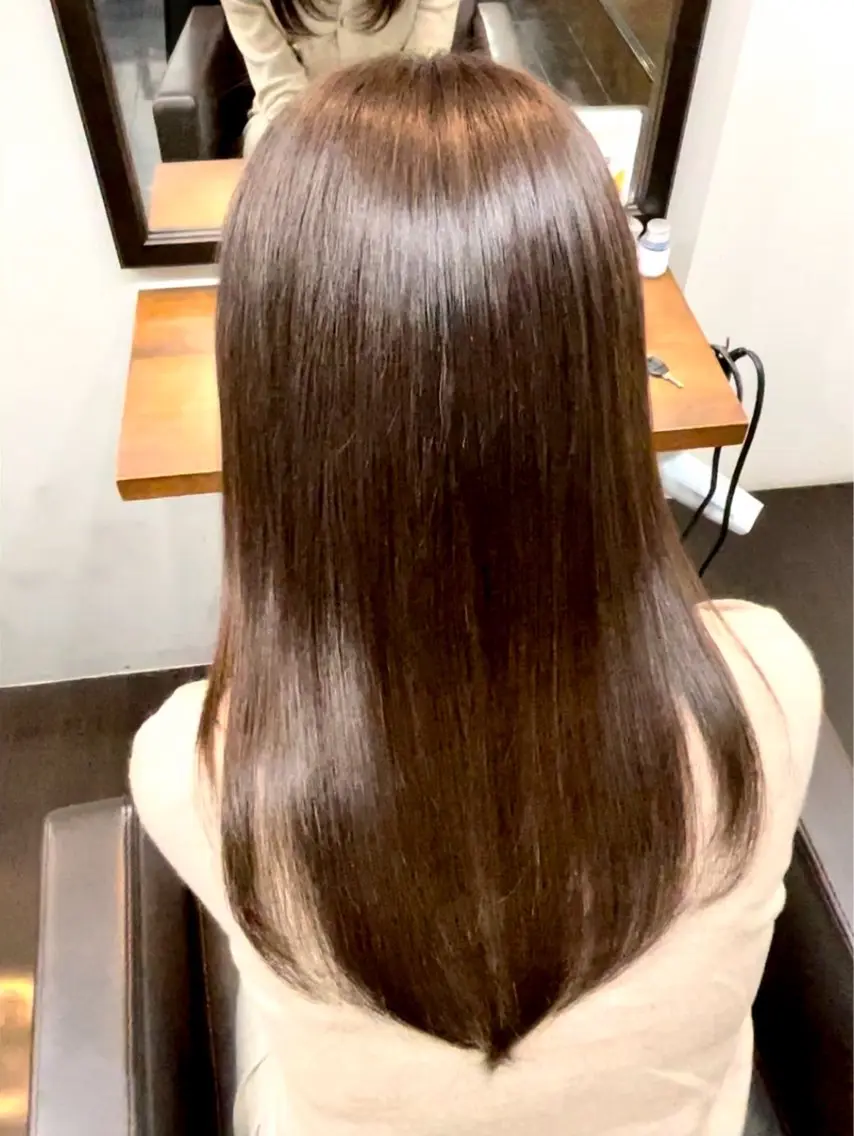 ミディアム 髪質改善 トリートメント 五藤 🍀壽野のヘアスタイル