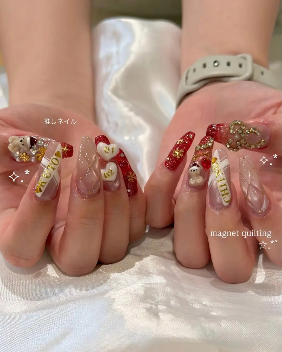 【パラジェル使用】ネイルチップ長さだし10本🎀              デザインにより料金変動の写真