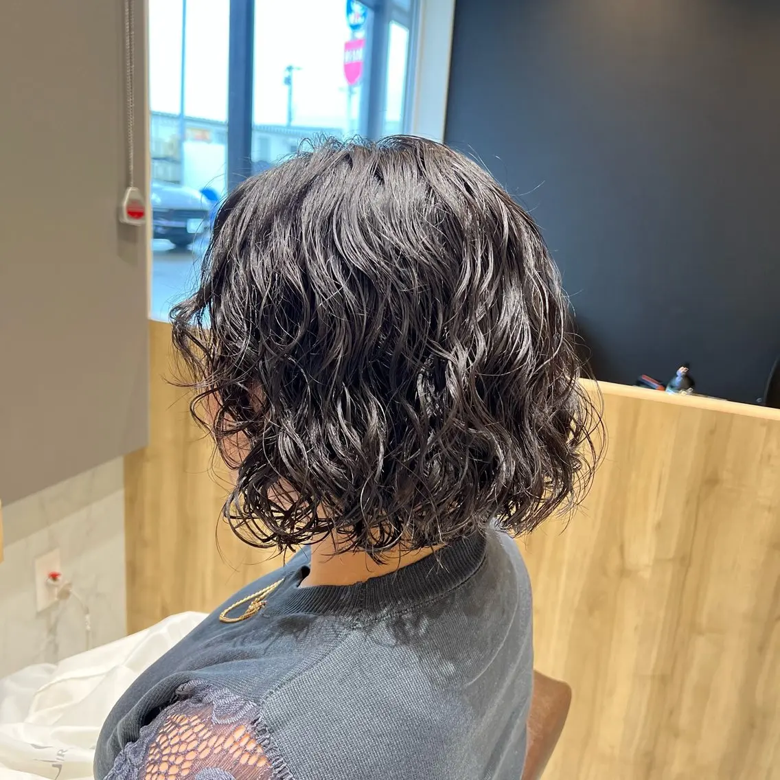 ミディアム パーマ カット パーマ ルクール喜多町店 小室のヘアスタイル