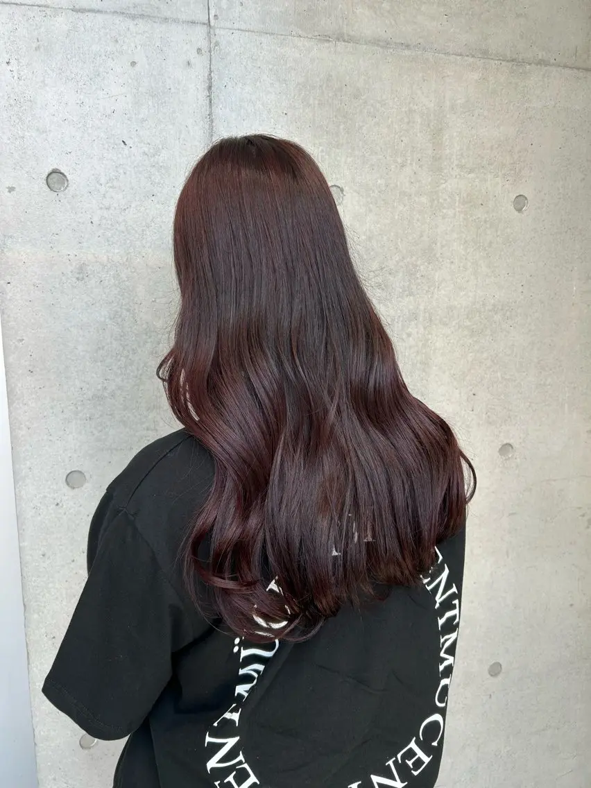 ロング カラー ヘアアレンジ カット ヘアカラー トリートメント ボブ艶モテカラー🫧 カリンのヘアスタイル