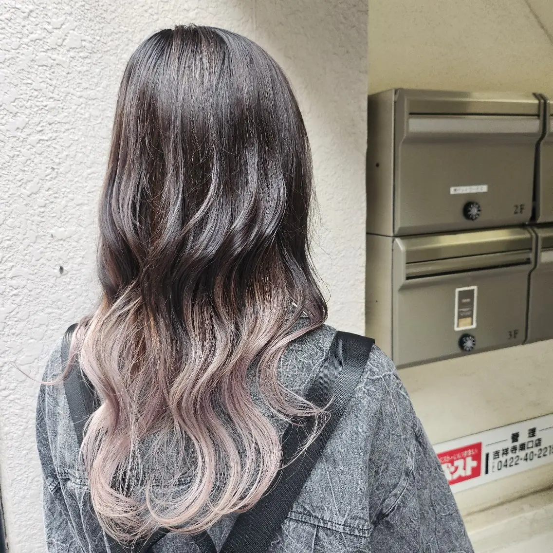 ロング ウルフカット カット ヘアカラー トリートメント 🇰🇷透明感×ハイ トーン🌟tomoのヘアスタイル