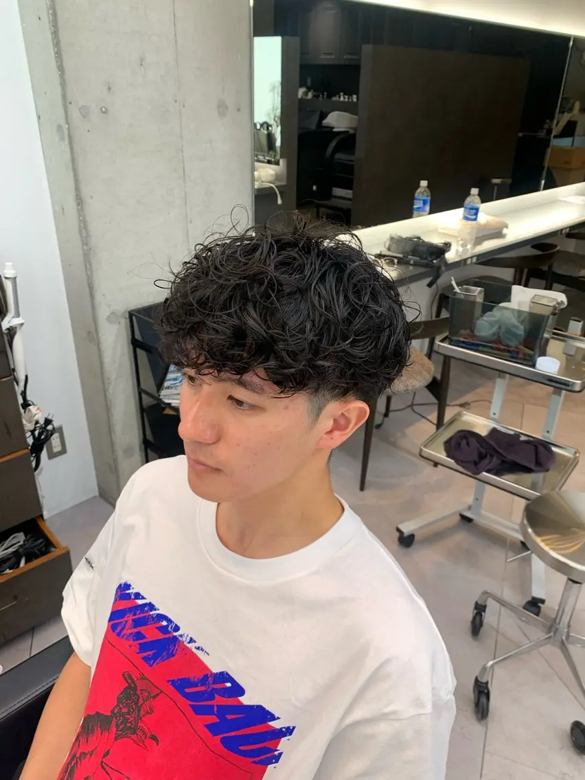 ショート パーマ 村島 治樹のヘアスタイル