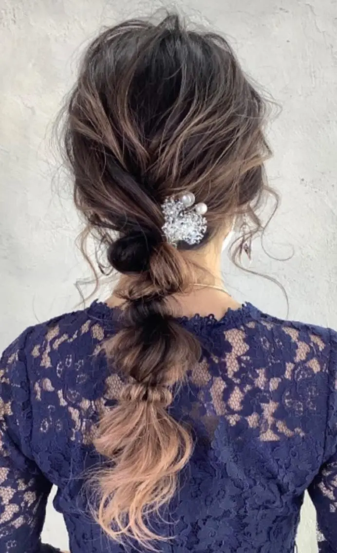 前髪と顔周りカット✖︎ヘアセット🎈お祭り🏮や結婚式参列に💖の写真