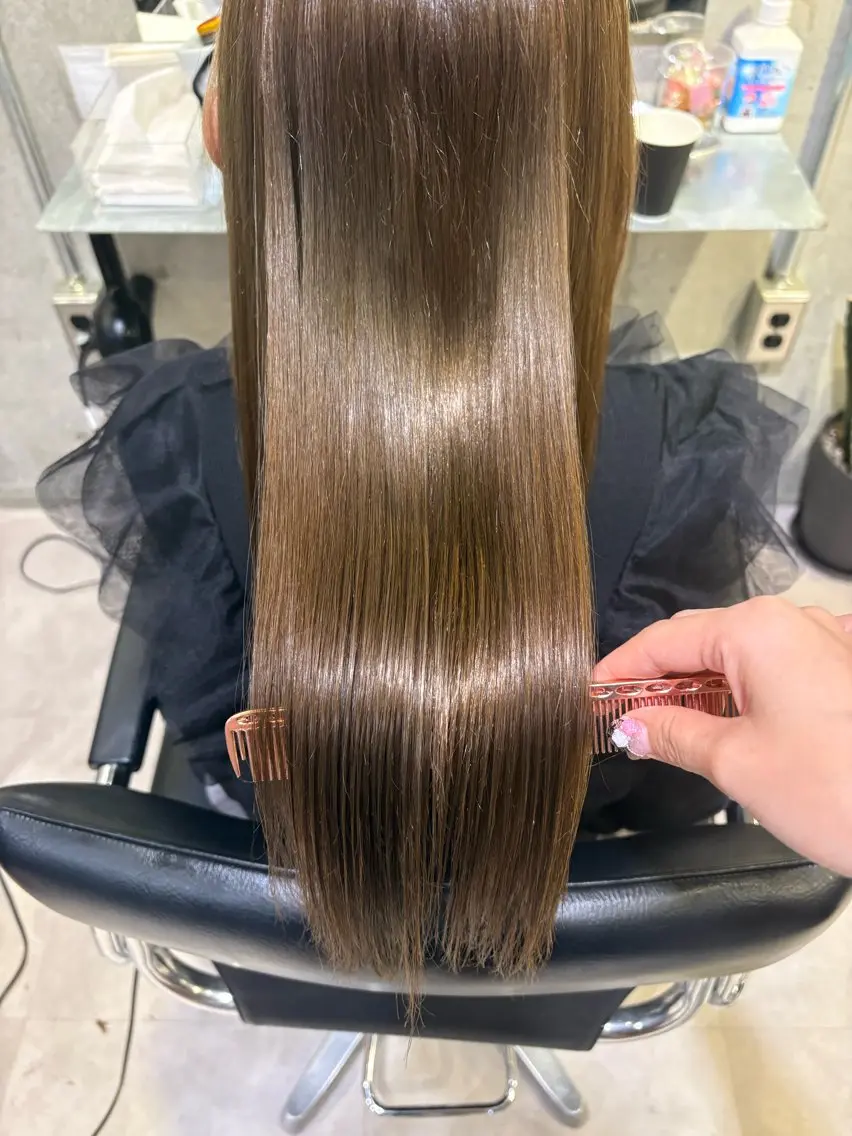カラー カット ヘアカラー トリートメント 韓国ヘアー🇰🇷 MIWAのヘアスタイル