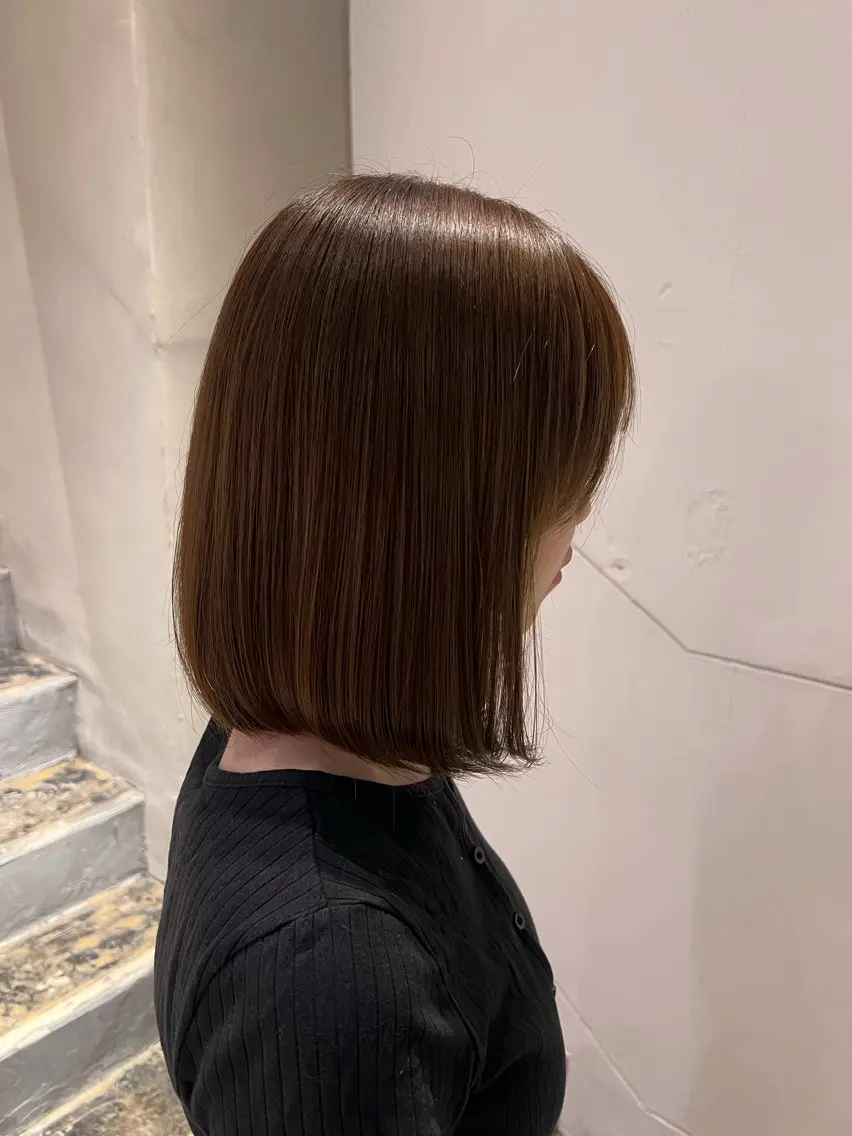 カラー ブラウンカラー オレンジ ヘアカラー 神崎 玲海のヘアスタイル
