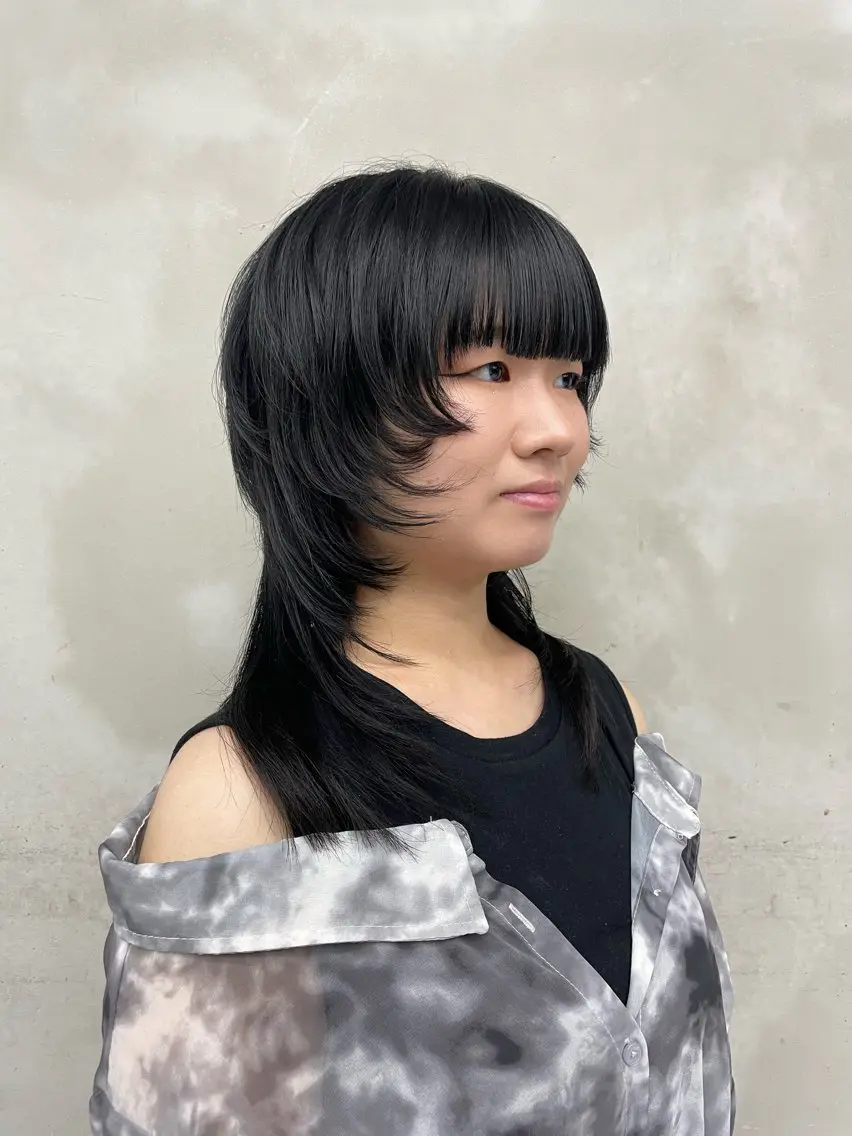ロング ハッシュカット ウルフカット カット トリートメント 🐇表参道/似合わせ カット/大谷りな🐩のヘアスタイル