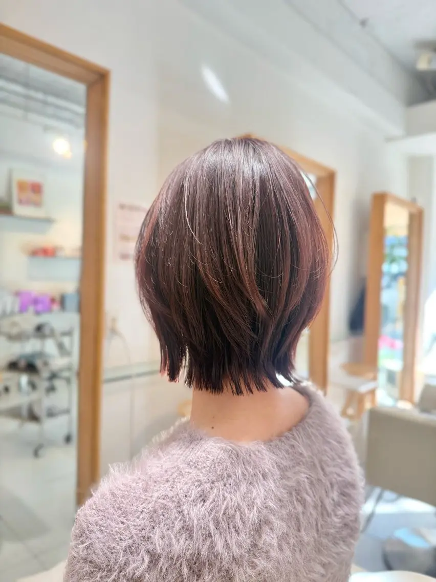 ショート カラー カット ヘアカラー トリートメント 安永 涼のヘアスタイル