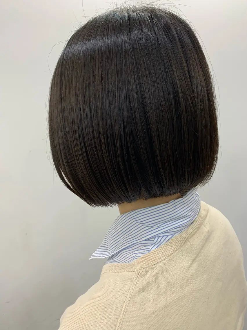 ショート カラー ボブ カット ヘアカラー トリートメント PADOU平松 典幸のヘアスタイル