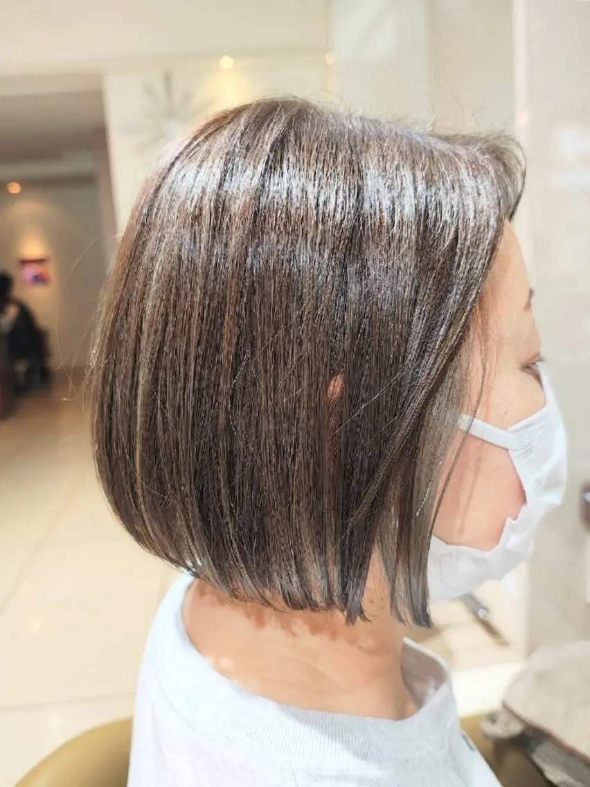 ミディアム カラー 清水 怜子のヘアスタイル