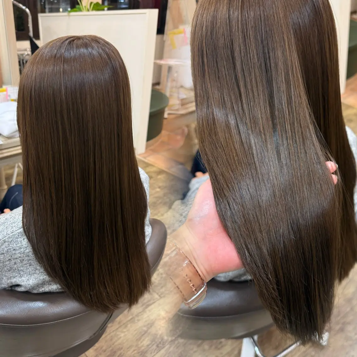 ロング カット ヘアカラー トリートメント 杉田 花乃のヘアスタイル