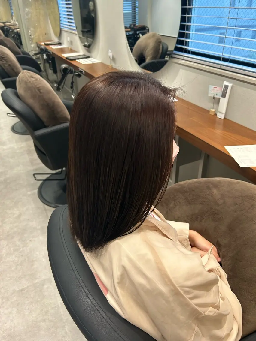 ミディアム カラー 艶感カラー🪞✨️ 相良若奈のヘアスタイル