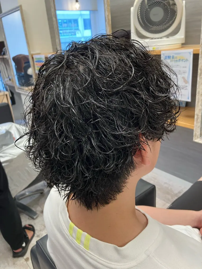 パーマ メンズ カット パーマ メンズ特化/パーマ/ フェードWATARUのヘアスタイル