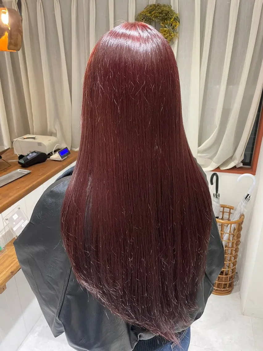 ロング カラー 中溝 トシミのヘアスタイル