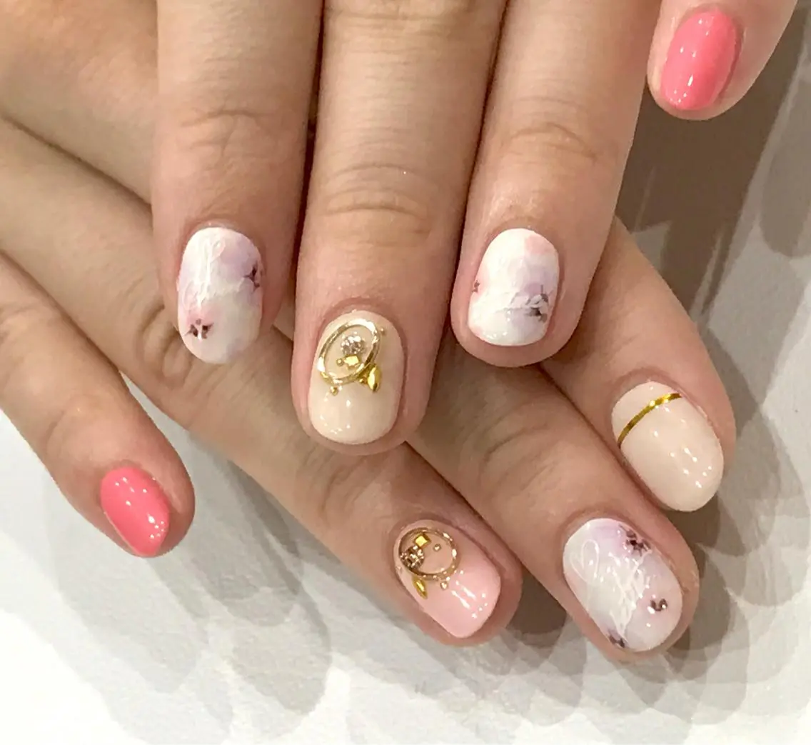 ショート ネイル シンプルネイル METORO NAILのネイルデザイン