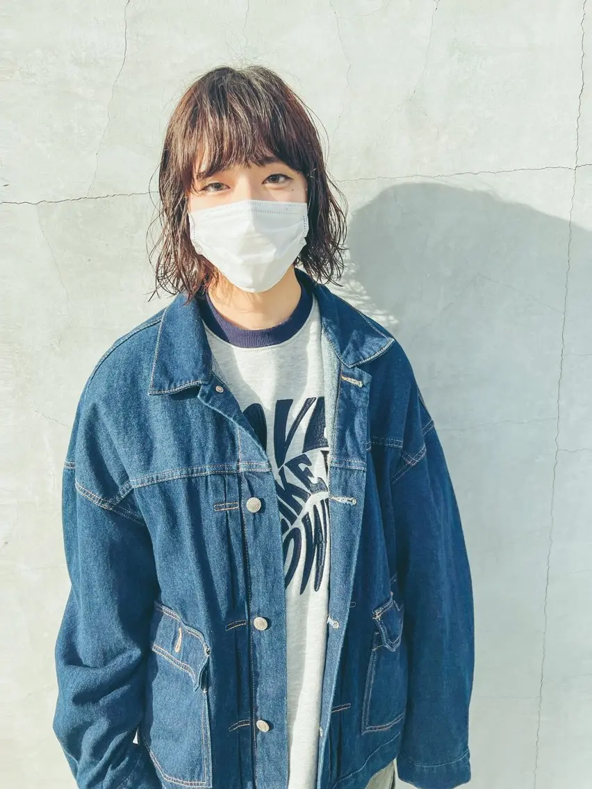 ミディアム パーマ ミディアムパーマ くせ毛 カット パーマ つくばUtooe's 副店長 寺沢颯のヘアスタイル