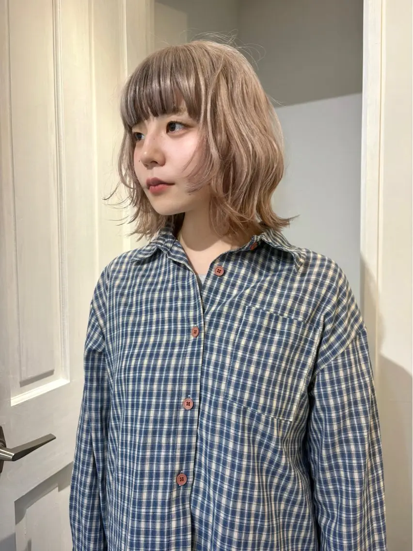 ショート ヘアカラー トリートメント Fev YUZUのヘアスタイル