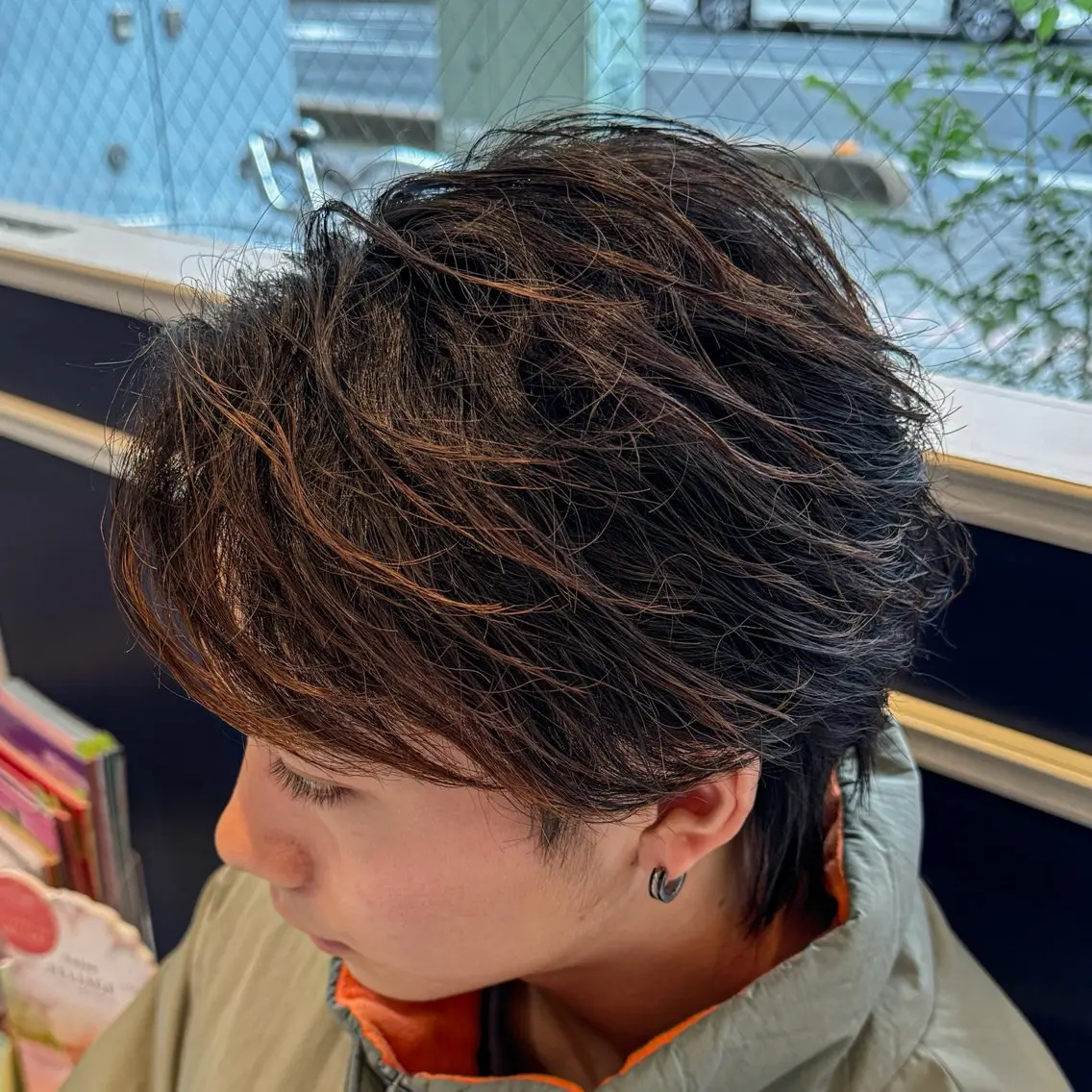 パーマ メンズ フェザーパーマ メンズパーマ 吉田 新平のヘアスタイル