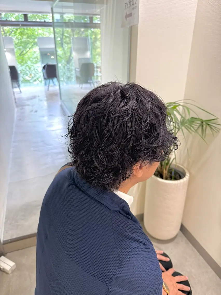 カラー パーマ メンズ カット ヘアカラー パーマ カ ズ サ ✴︎のヘアスタイル