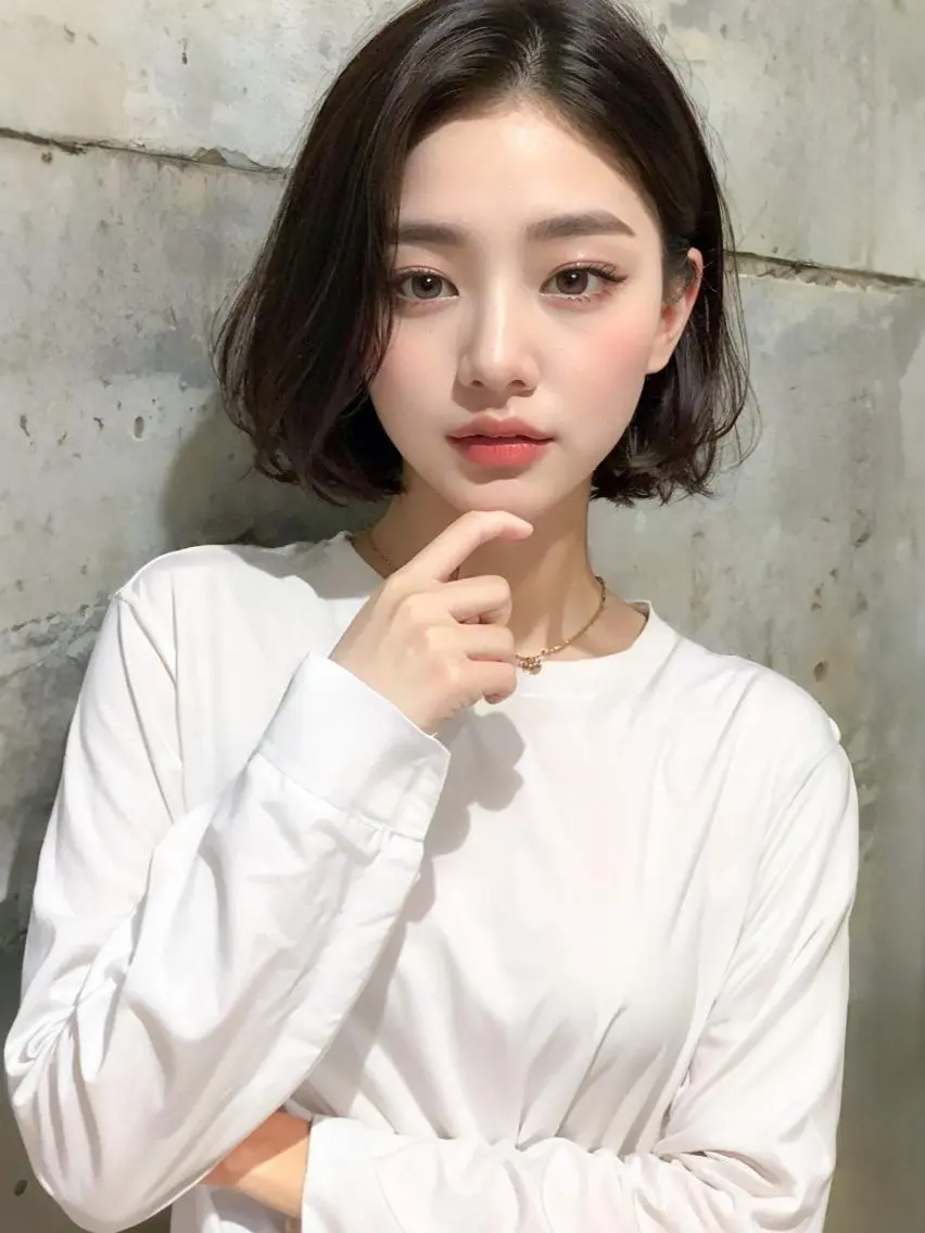 🌸人気メニュー【プラチナカラー(リタッチ)＋カット】の写真