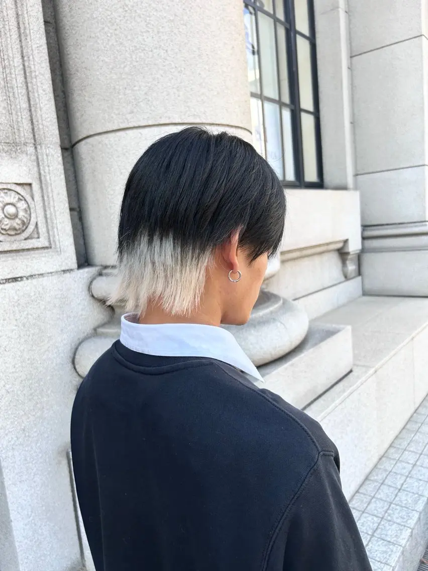 ショート カラー メンズ メンズインナーカラー インナーカラー 🫧カット¥0/ カノンClanc🫧のヘアスタイル