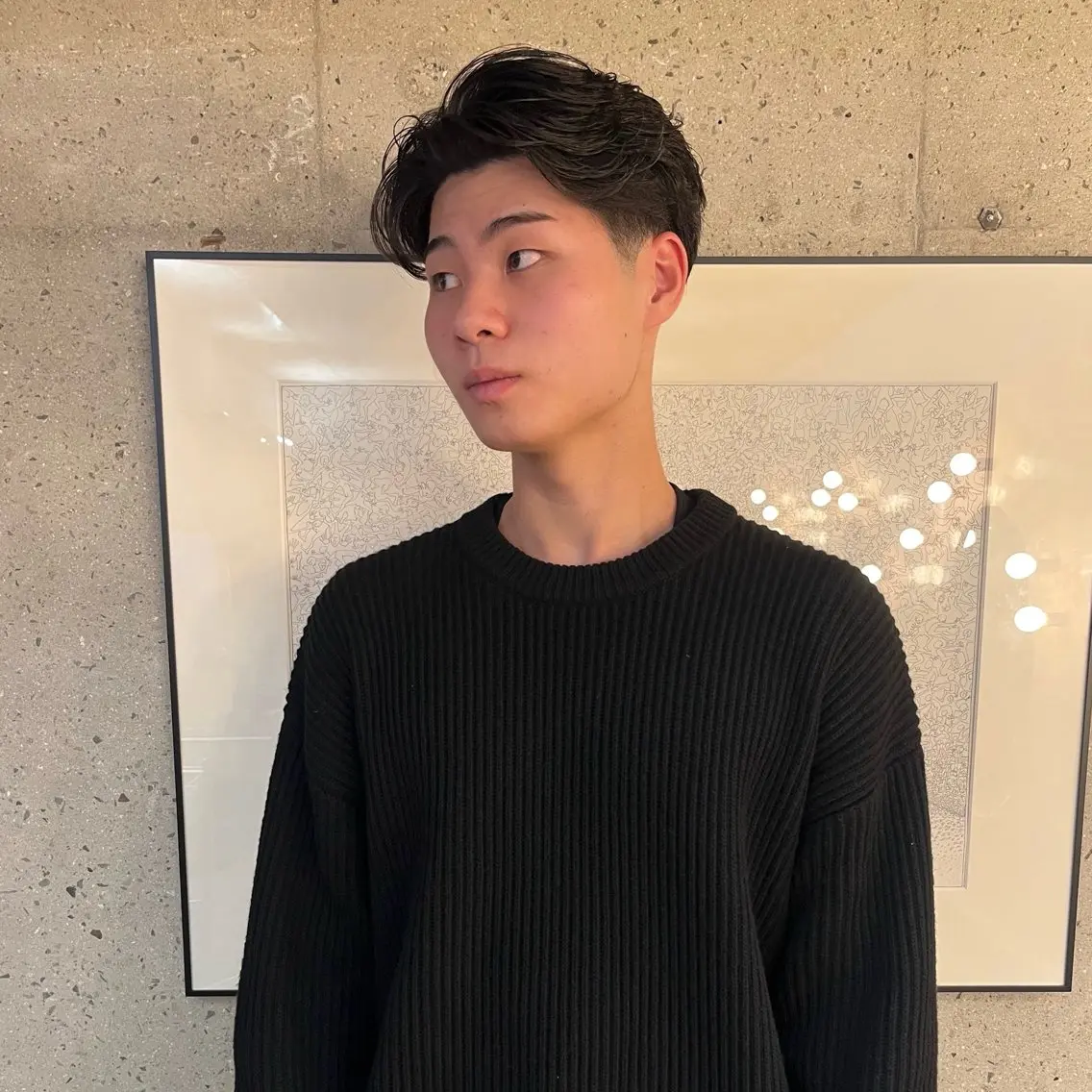 ショート パーマ メンズ カット ヘアカラー トリートメント 永井駿祐【平尾 薬院】メンズカットのヘアスタイル