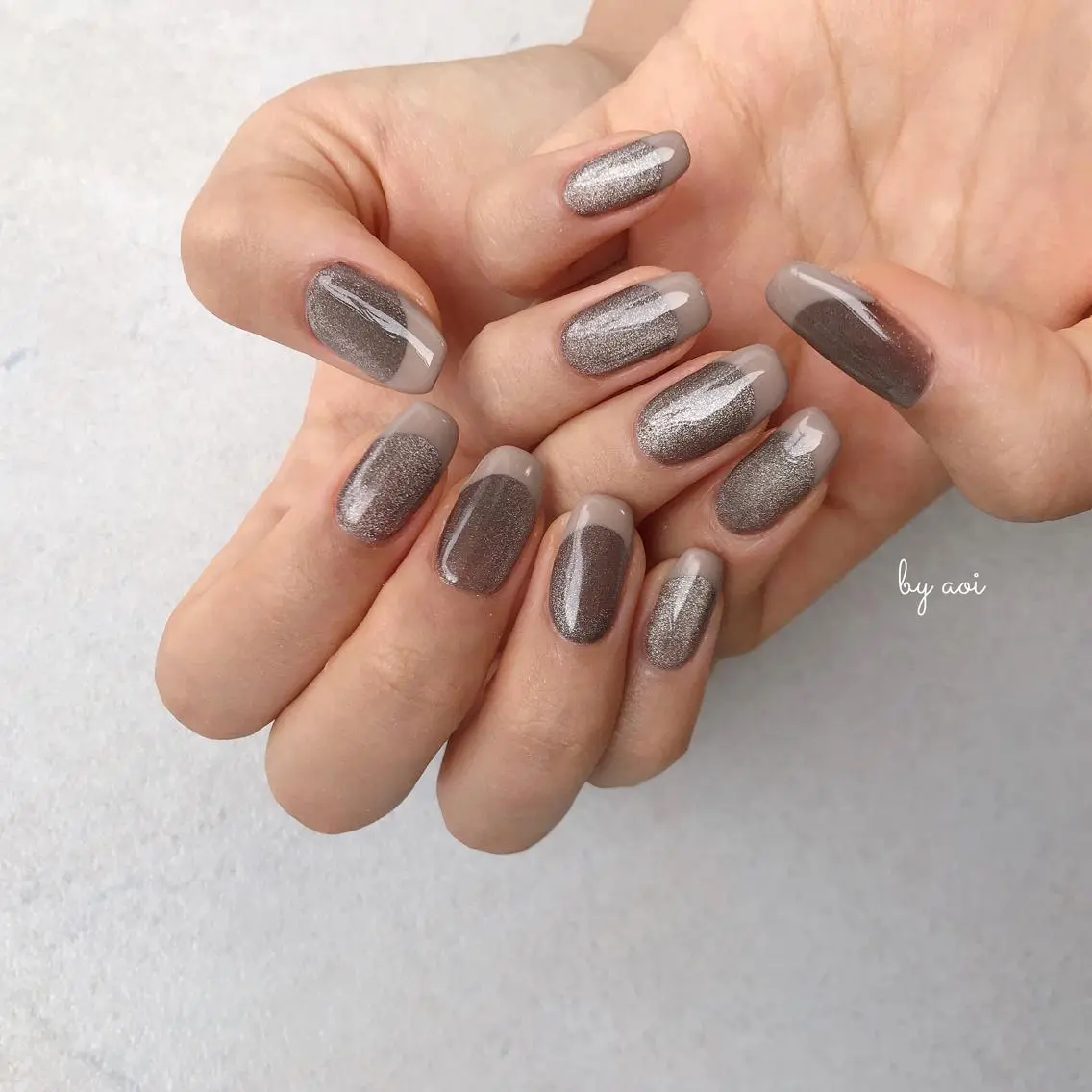 ネイル フレンチネイル マグネットネイル ハンドネイル フットネイル Utopia nail_のネイルデザイン