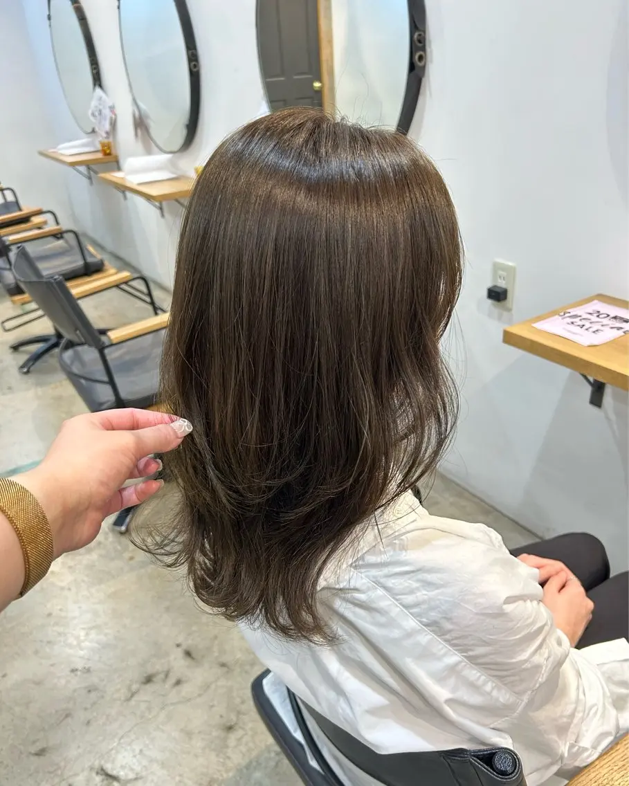 ロング カット ヘアカラー トリートメント 透明感カラー/ 髪質改善✨️🎀萌愛のヘアスタイル