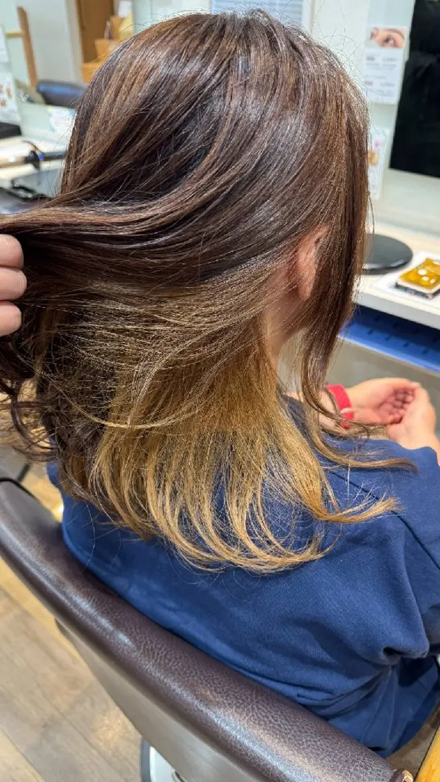 カラー ベージュカラー インナーカラー -ef- ♡Yūki🐻🎀のヘアスタイル