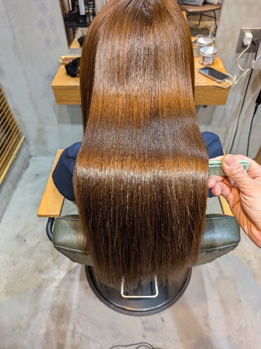 ロング 縮毛矯正 星野 美由のヘアスタイル