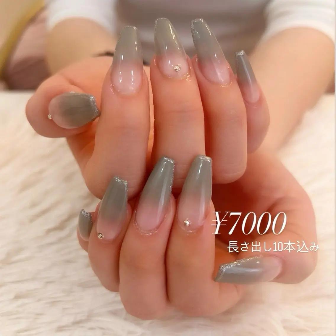 ネイル 長さ出し グラデーション ワンカラーネイル ハンドネイル CherieNail 💗manaのネイルデザイン