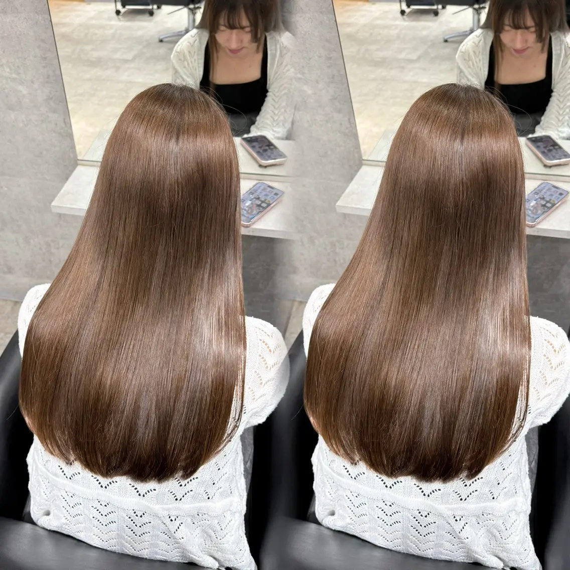ロング カラー ベージュカラー ブリーチ 透明感カラー ブリーチなしカラー 髪質改善 ヘアカラー 新宿/髪質改善 /透け感/Sotaのヘアスタイル