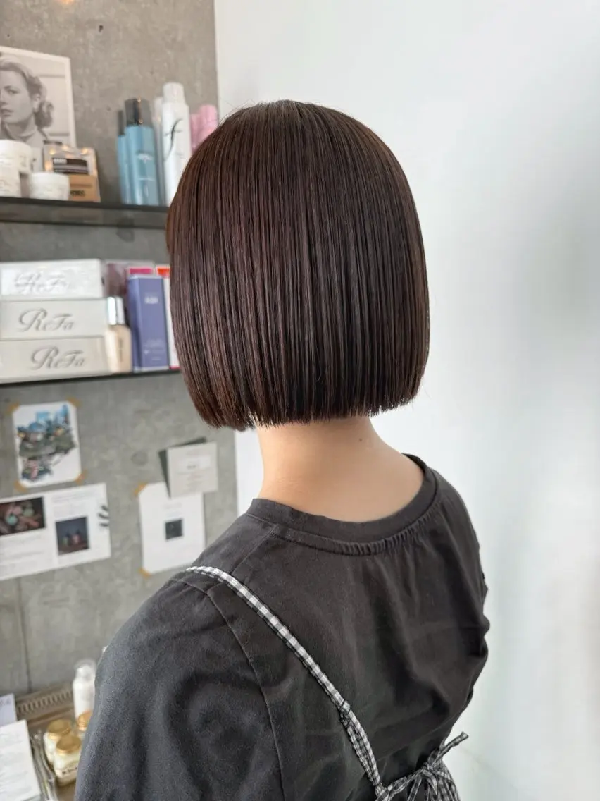 ショート カラー カット ヘアカラー 縮毛矯正 トリートメント HIROKI ” ボブのヘアスタイル