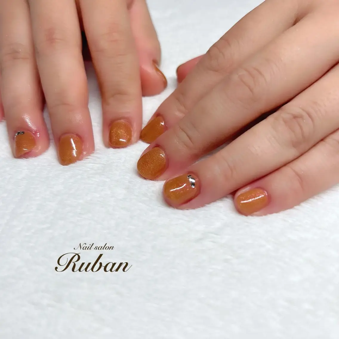 ネイル マグネットネイル ワンカラーネイル Nail salon Rubanのネイルデザイン