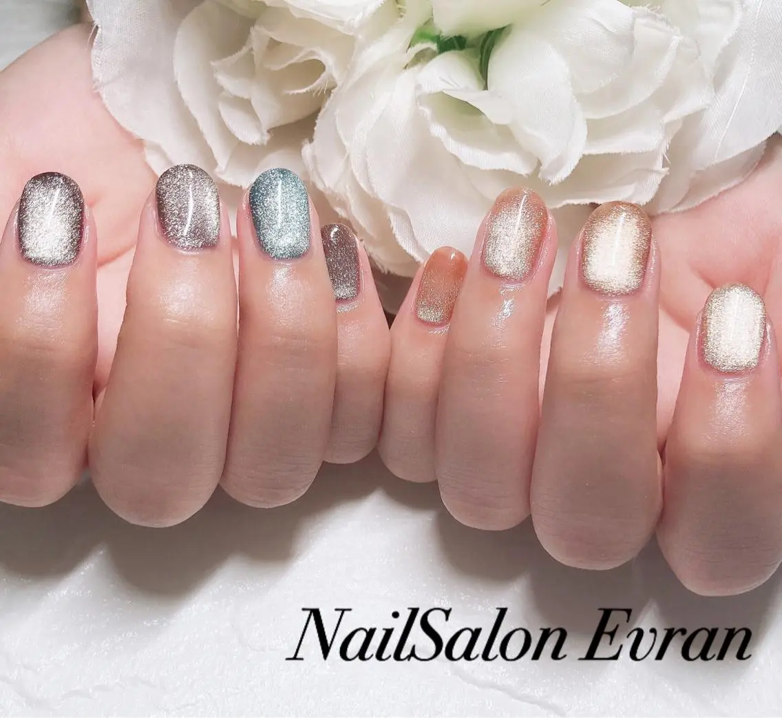 ネイル マグネットネイル Nail salon Evranのネイルデザイン