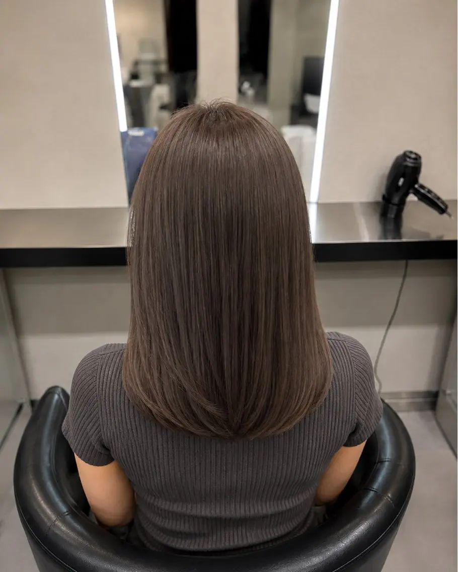 ミディアム カラー ブラウンカラー トリートメント 🌈ウルトワ水素 髪質改善naru🌈のヘアスタイル