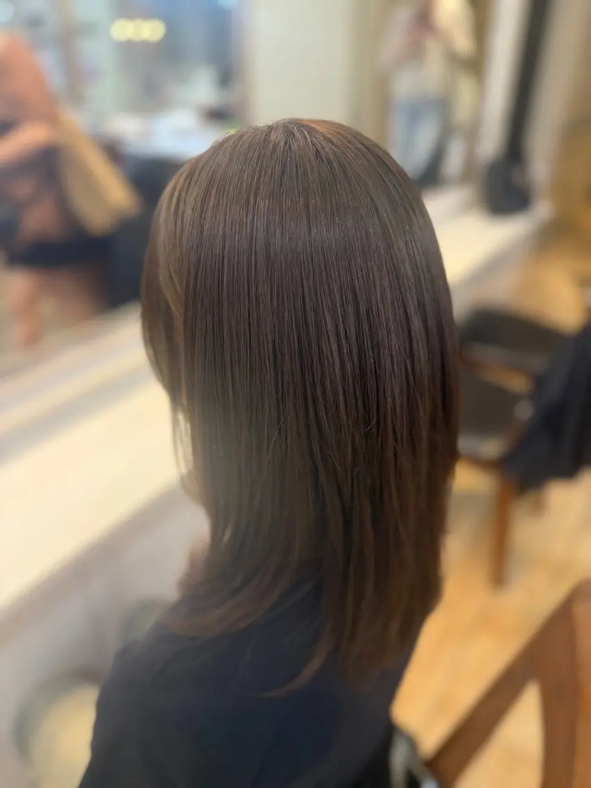 カラー ベージュカラー 透明感カラー オリーブベージュ オレンジ ヘアカラー Kanami ♡♡のヘアスタイル
