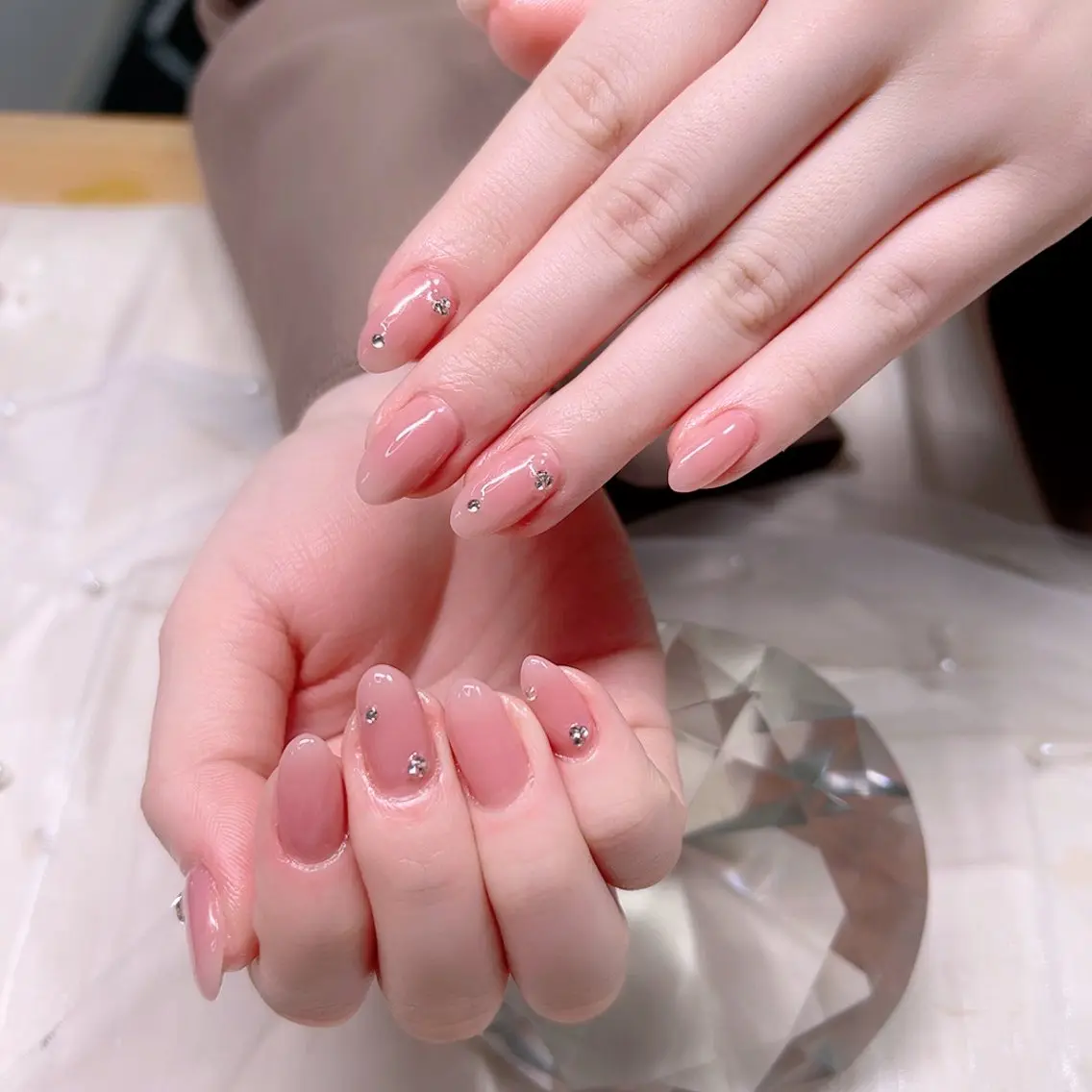 ネイル オフィスネイル ワンカラーネイル Cute Tips nailのネイルデザイン