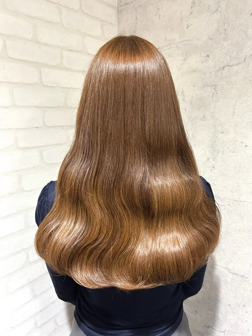 セミロング カラー ブリーチ ブリーチなしカラー ヘアカラー パーソナルカラー 診断🍀マリンのヘアスタイル