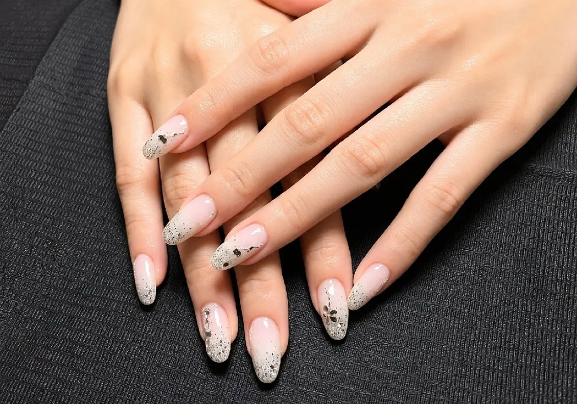 ネイル 韓国ネイル ラメ(グリッター) ロングネイル 持ち込み オフィスネイル ハンドネイル 高山ルコ(NAIL) 店長のネイルデザイン