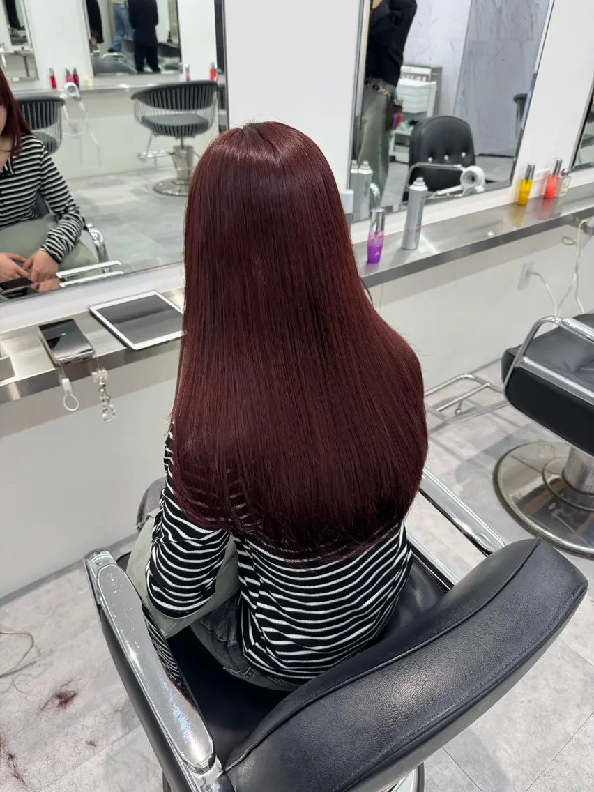 ロング カラー カット ヘアカラー Parve  Mix 🫧梶川虹のヘアスタイル