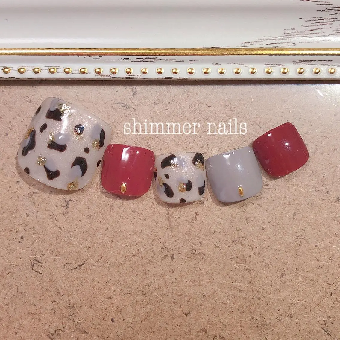 ネイル アニマル柄 shimmer nailsのネイルデザイン
