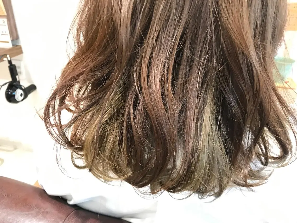 ミディアム カラー インナーカラー メンズ指名多数!! 田島史也のヘアスタイル