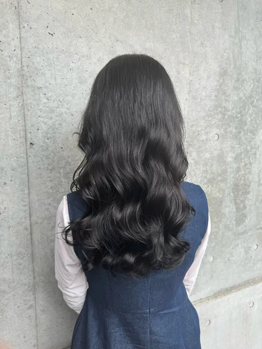 セミロング パーマ 原田 聖也のヘアスタイル